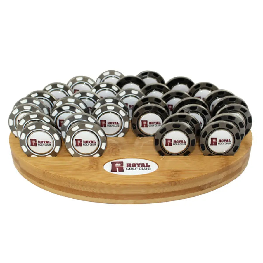 Metal Poker Chip with Removable Ball Marker