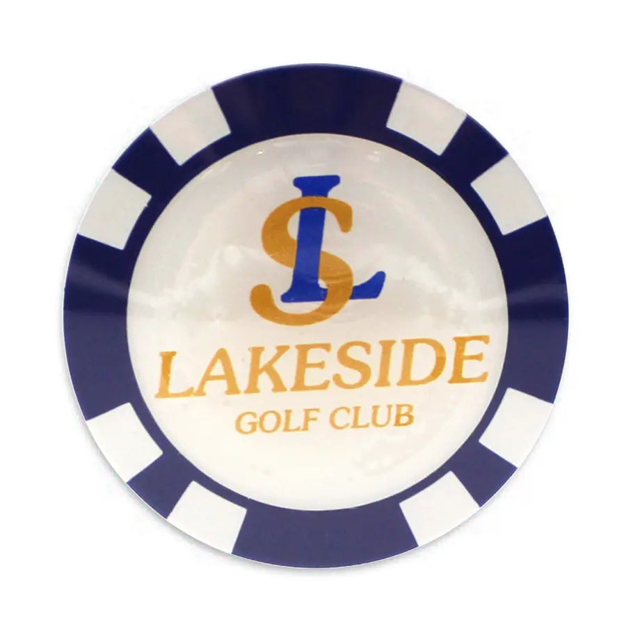 Plastic Poker Chip with Resin Dome Logo