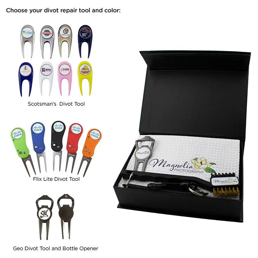 Gift Box (towel, club brush, divot repair tool)